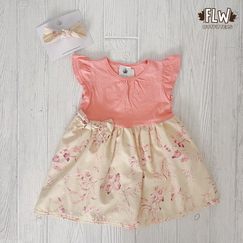 Upcycled Dress 18m-4T Pink Floral