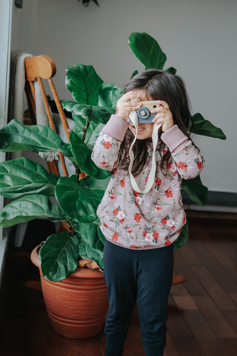 Floral Cozy Grow with Me Crewneck
