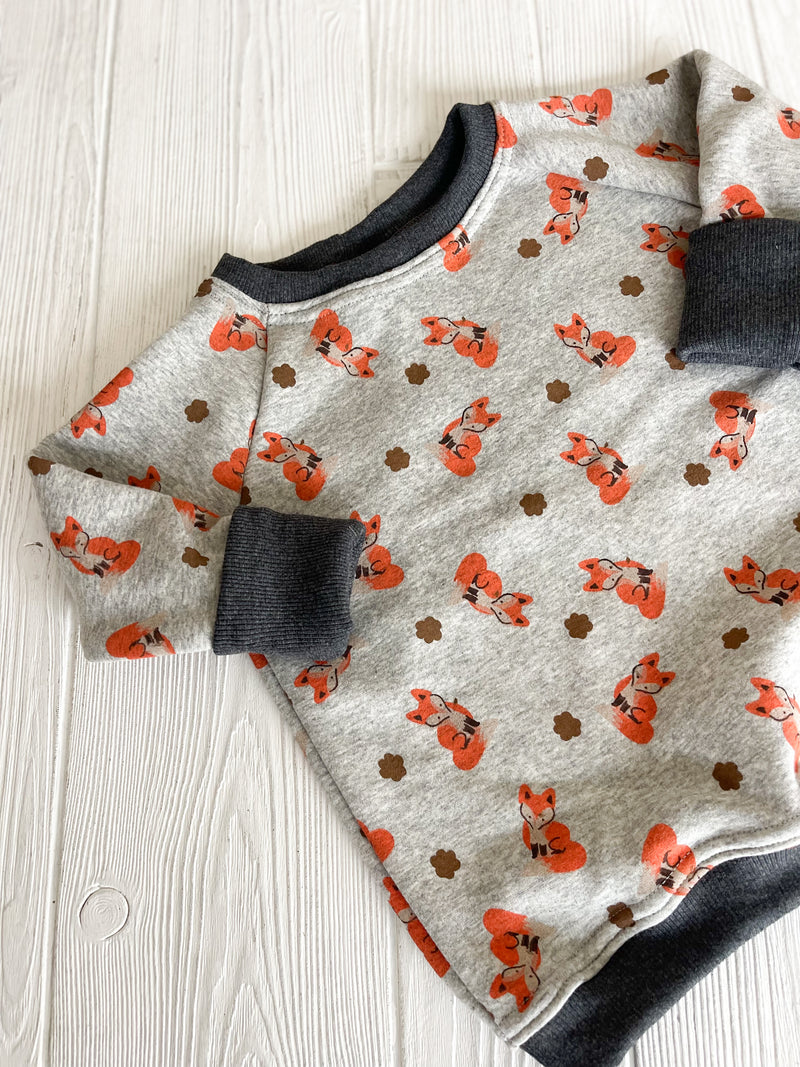 Fox Cozy Grow with Me Crewneck