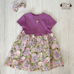 Upcycled Dress 18m-4T Lilacs