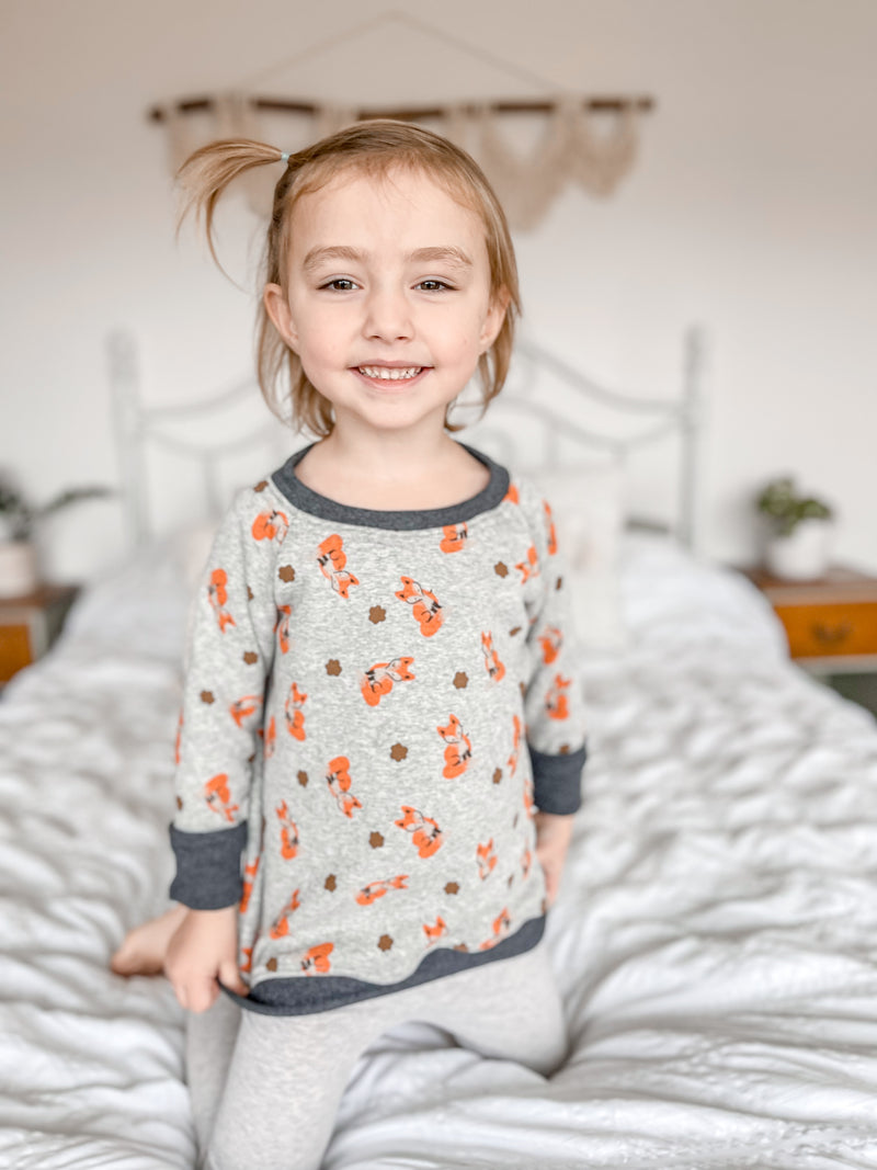 Fox Cozy Grow with Me Crewneck