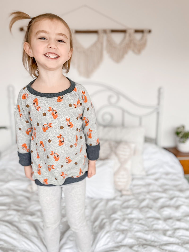 Fox Cozy Grow with Me Crewneck
