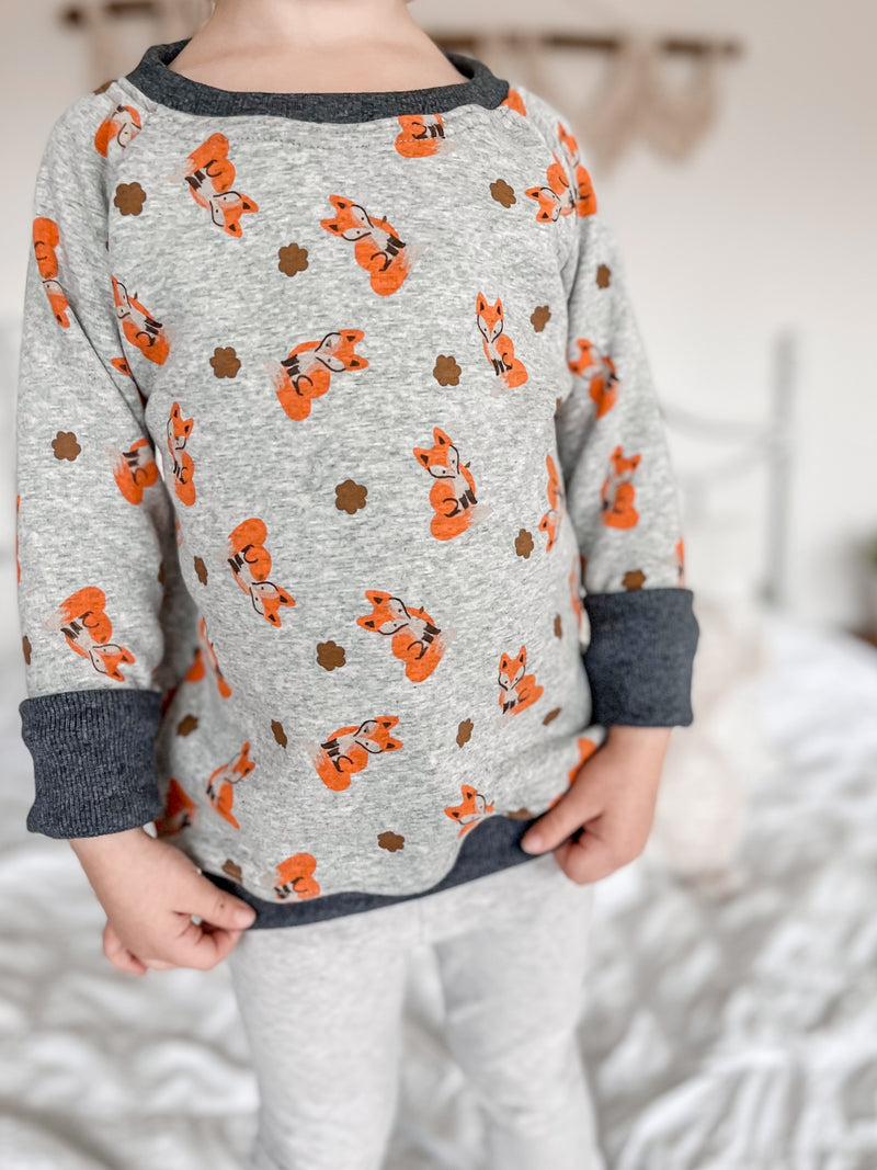 Fox Cozy Grow with Me Crewneck