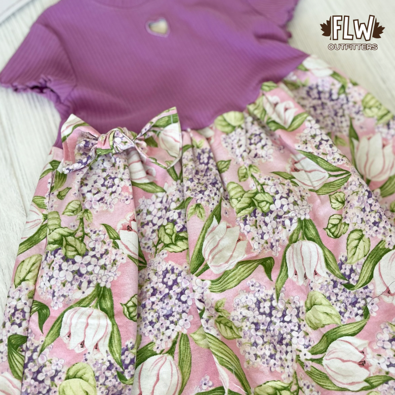 Upcycled Dress 18m-4T Lilacs