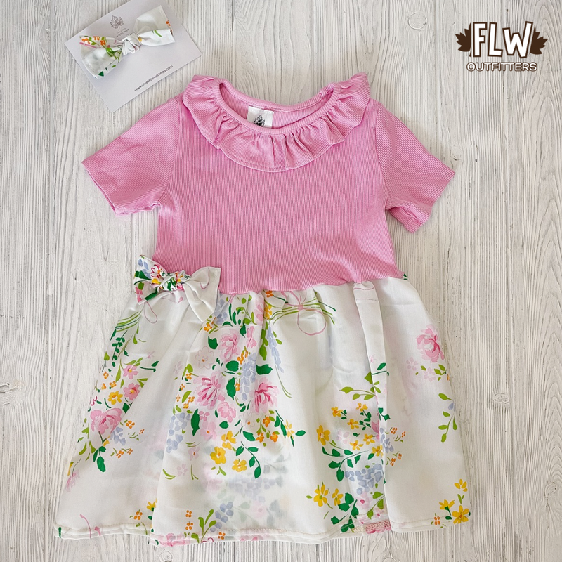 Upcycled Dress 18m-4T Spring Floral