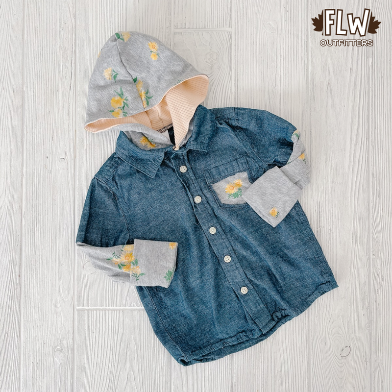 Upcycled Shacket 18m-4T Daisy